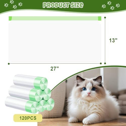 120 Count 27" x 13" Cat Litter Bags - Image 2
