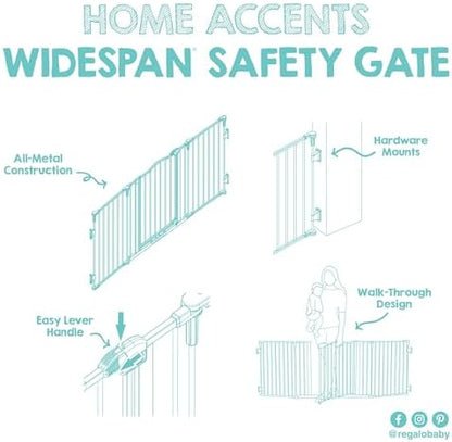 Regalo Safety 56"-74.5" Super Wide Configurable Baby Gate - Image 6