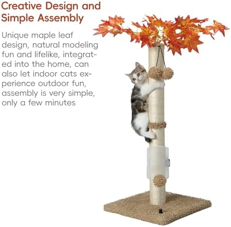 MECOOL Cat Scartching Post，30-inch Cute Scartching Posts - Image 6