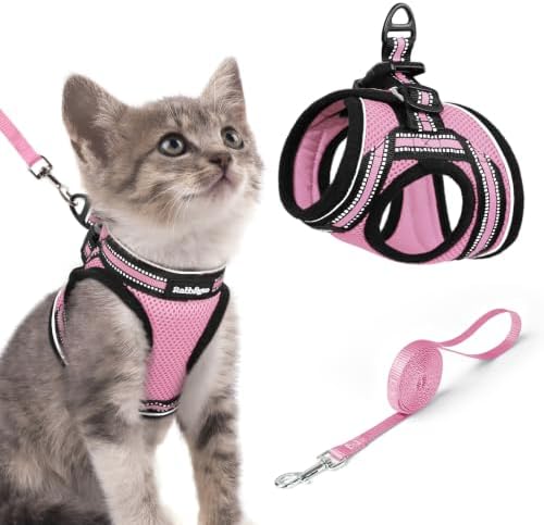 rabbitgoo Cat Harness and Leash Set, Step-in Soft Vest by rabbitgoo