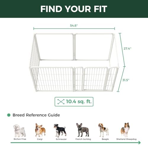 FXW AuraSpace Pro Acrylic & Wire Mesh Indoor Dog Playpen, 6 Panels - Image 6