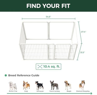 FXW AuraSpace Pro Acrylic & Wire Mesh Indoor Dog Playpen, 6 Panels - Image 6
