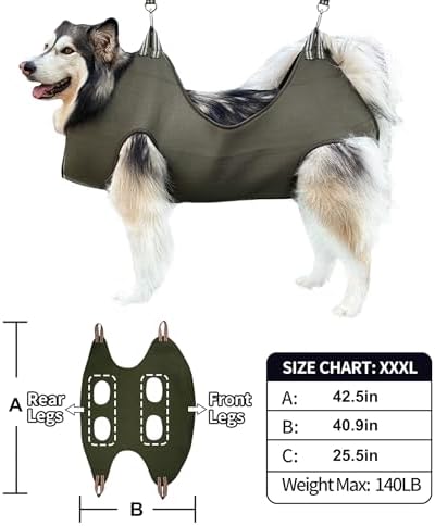 Kkiimatt 10 in 1 Pet Grooming Hammock Harness - Image 5