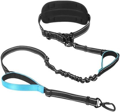 Hands Free Waist Dog Leash, 6-8FT Bungee Leash by PawistaPal