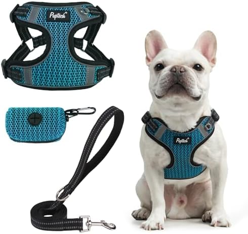 PUPTECK Dog Harness and Leash Set Medium Sized, Step in No Pull Adjustable by PUPTECK