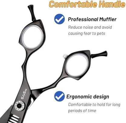 7.5in 25° Curved 35 Teeth Chunker Dog Grooming Scissors - Image 6