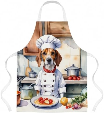Caroline's Treasures English Foxhound The Chef Apron Cooking Kitchen Server by CarolinesTreasures