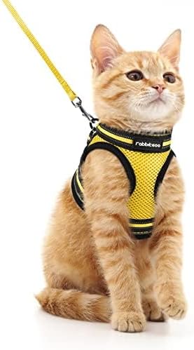 rabbitgoo Cat Harness and Leash Set, Step-in Soft Vest, Bright Yellow - Image 4