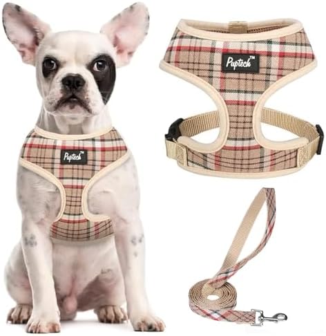 PUPTECK Small Dog Harness and Leash Set No Pull by PUPTECK