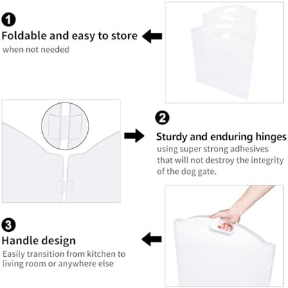 Clear Acrylic Freestanding Dog Gates - Image 5