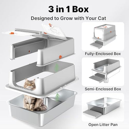 Stainless Steel Litter Box - Image 6