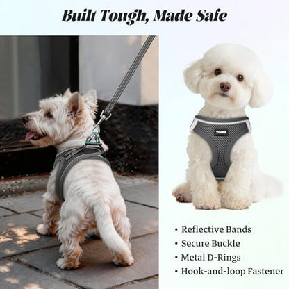 No Pull Dog Puppy Harness and Leash Set Reflective Mesh Vest Small - Image 5