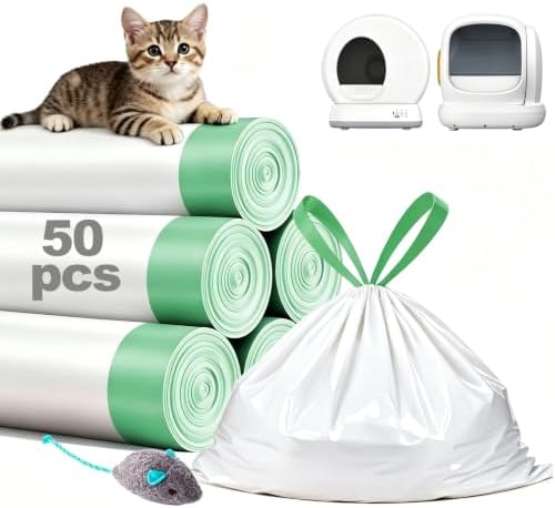50 Count Cat Litter Bag Liners, Only Compatible by Unknown