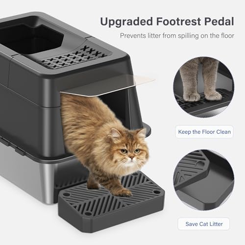 Aphyxen XL Stainless Steel Litter Box - Image 6