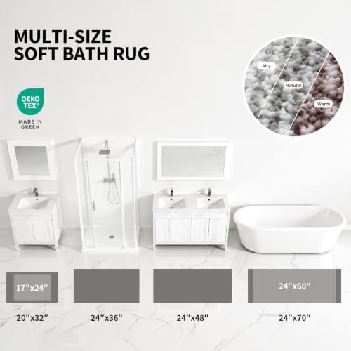 ILANGO Bathroom Rugs 36" × 24", Extra Soft Absorbent Microfiber Bath Rugs - Image 4