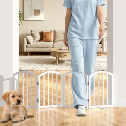 SNUOWU 16 Inch Full Metal Freestanding Short Dog Gate by SNUOWU