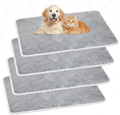 Drydiet 4 Pcs Cat Carrier Pad Reversible Liner, 17 x 11 Inch by Drydiet