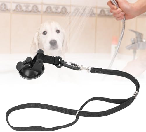 Pet Bathing Tether with Suction Cup, Adjustable Dog Cat Safety - Image 3