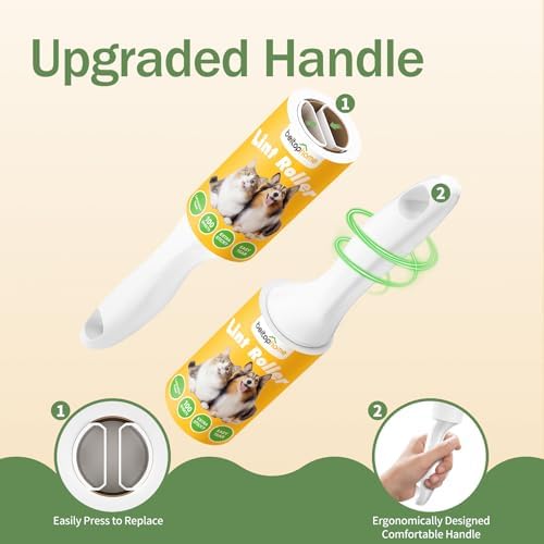 Extra Sticky Lint Roller for Pet Hair, 100 Sheets, 1 Handle - Image 3