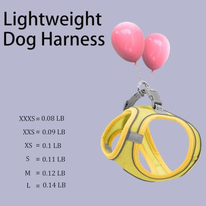 Solmoony Sparkly XXS Dog Harness and Leash Set, Step in Soft Light Puppy Vest - Image 3