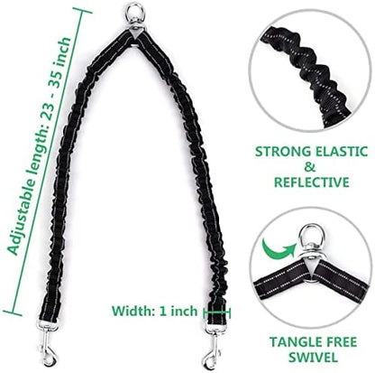 Dual Retractable Dog Leash for 2 Large Dogs - Image 4
