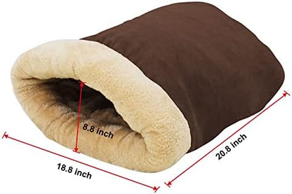 4 in 1 Self Warming Burrow Cat Bed Hideway Sleeping Cuddle Cave - Image 4