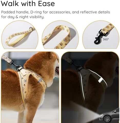 BELLA & PAL Step in Puppy Harness and Leash Set - Image 4