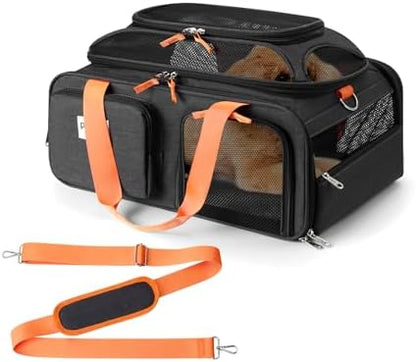 pidipiti 19x13x9 top Expandable pet Carrier, by pidipiti