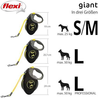 Flexi Giant Professional, L: 10 M, Schwarz/Neon - Image 6
