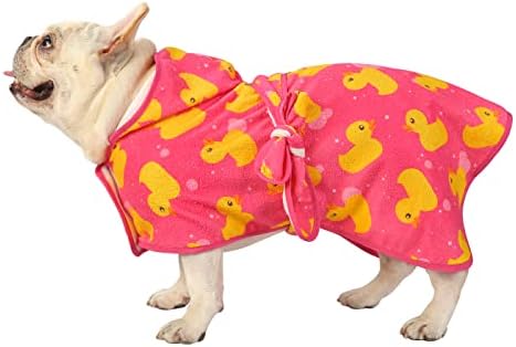 HDE Hooded Dog Bathrobe Quick Dry Towel Wrap - Image 3