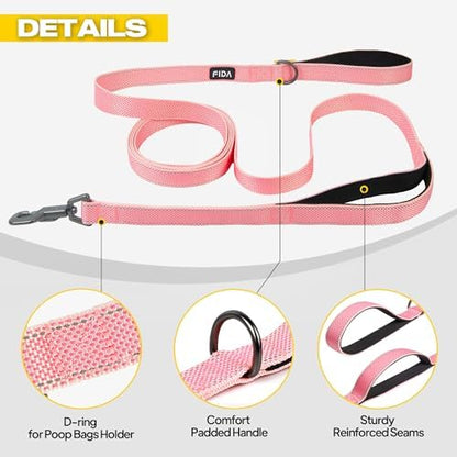 Fida 10 FT Heavy Duty Dog Leash, Dual Padded Handles - Image 6