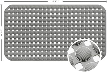SELIBRE Bath Mat, TPR Material Suction Cups Shower Mats - Image 3