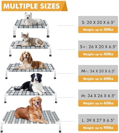 Caghash Elevated Outdoor Raised Dog Bed, Lifted Dog Cot - Image 4