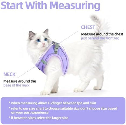 Solmoony Sparkly XXS Dog Harness and Leash Set, Step in Soft Light Puppy Vest - Image 7