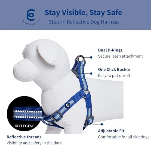 Blueberry Pet Essentials Step-in Reflective Back to Basics Dog Harness - Image 2