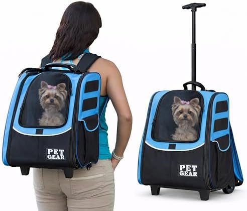 Pet Gear I-GO2 Roller Backpack, Large Traveler, Caribbean Blue by PetGear