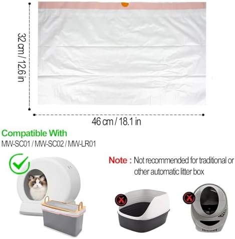 Cat Litter Box Liners, Drawstring Trash Bags - Image 3