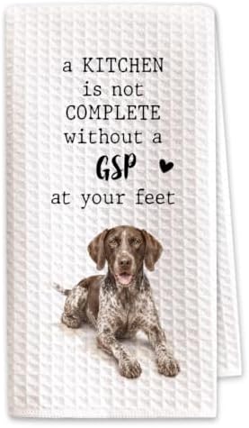 German Shorthaired Pointer Kitchen Towel, Funny Dog Lover Gift by SHESCRZIONU