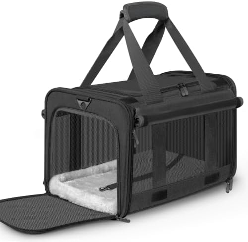 Soft Sided Cat Carrier for Anxious Pets by Unknown