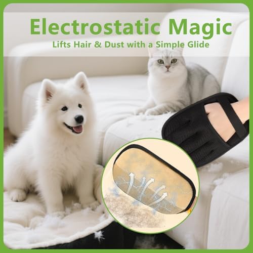 Electrostatic Pet Hair Remover Glove – Reusable Lint Roller Alternative - Image 4