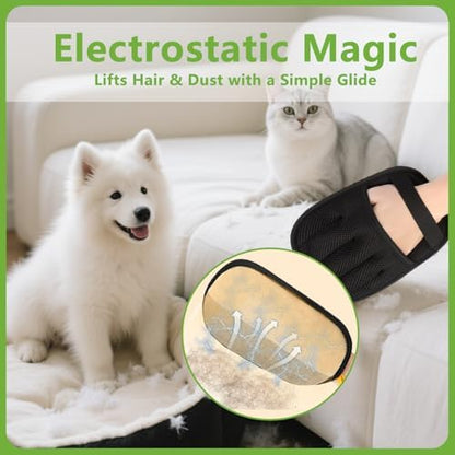 Electrostatic Pet Hair Remover Glove – Reusable Lint Roller Alternative - Image 4