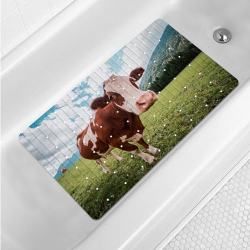 Rustic Bathtub Mat Non Slip for Kids Bath Tub Shower Mat Non-Slip Farmhouse by Denifeiya