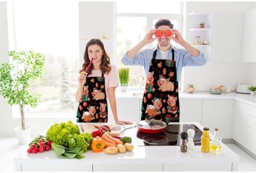 Gingham Plaid Kitchen Apron Bib Apron - Image 2