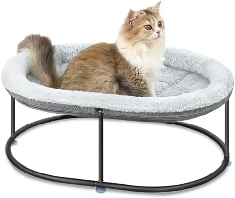 Zoratoo Elevated Cat Hammock, Fluffy Cuddle Cat Bed by Zoratoo
