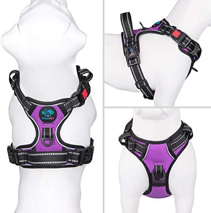 PHOEPET No Pull Dog Harnesses for Small Dogs Reflective Adjustable - Image 2
