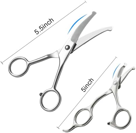 2 in1 Curved Dog Grooming Scissors Kit, 5.5" & 5" Curved Down Pet Grooming - Image 4