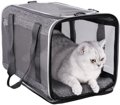 Soft Pet Carrier Bag for Cats and Puppy Under 20 lbs. Sturdy, Comfortable and by petisfam