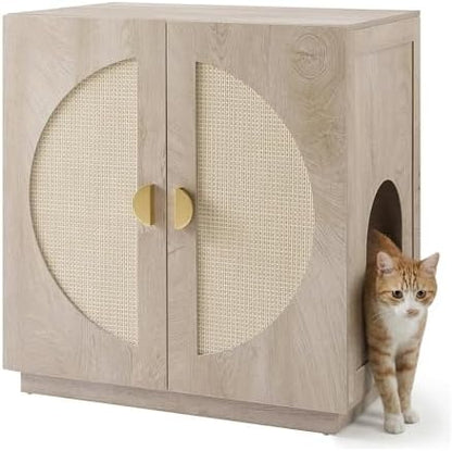 unipaws Tall Cat Litter Box Enclosure by unipaws