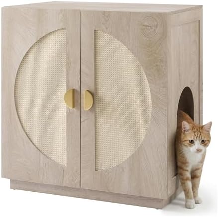unipaws Tall Cat Litter Box Enclosure by unipaws