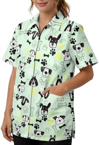 Work Smock for Pet Groomers, Professional Design Water & Hair Proof - Image 2